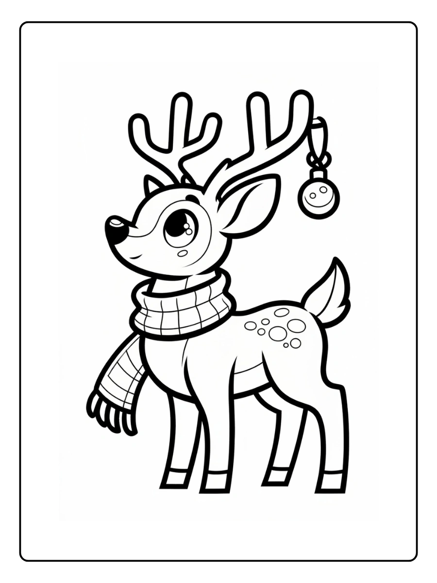 Coloriage Cerf (7)