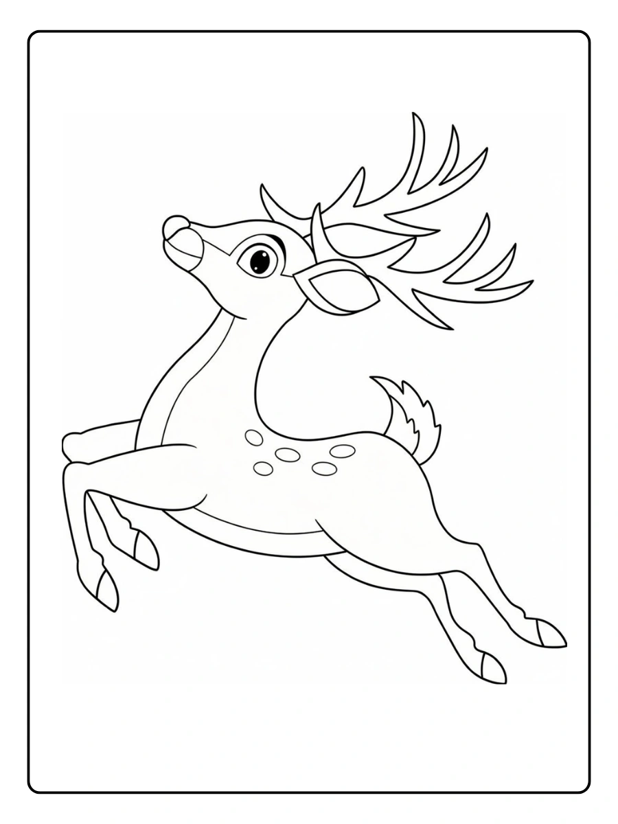 Coloriage Cerf (9)