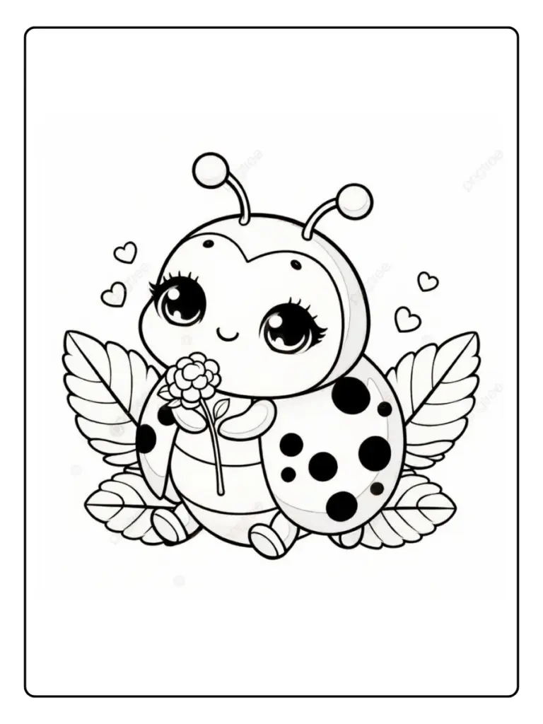 Coloriage Gratuit à Imprimer – Dessins à Colorier PDF & PNG 40 coccinelle coloriage (2)