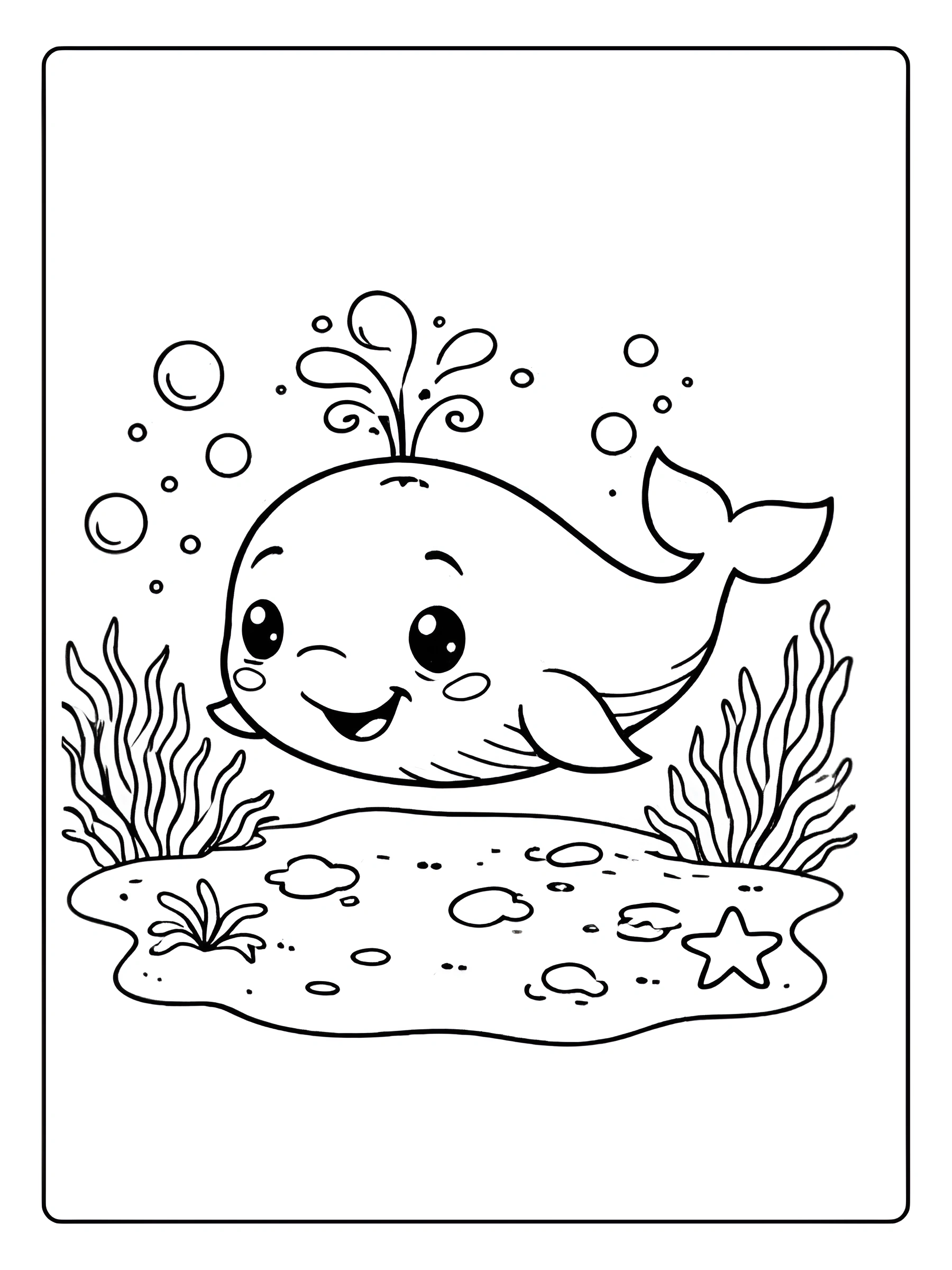 coloriage baleine