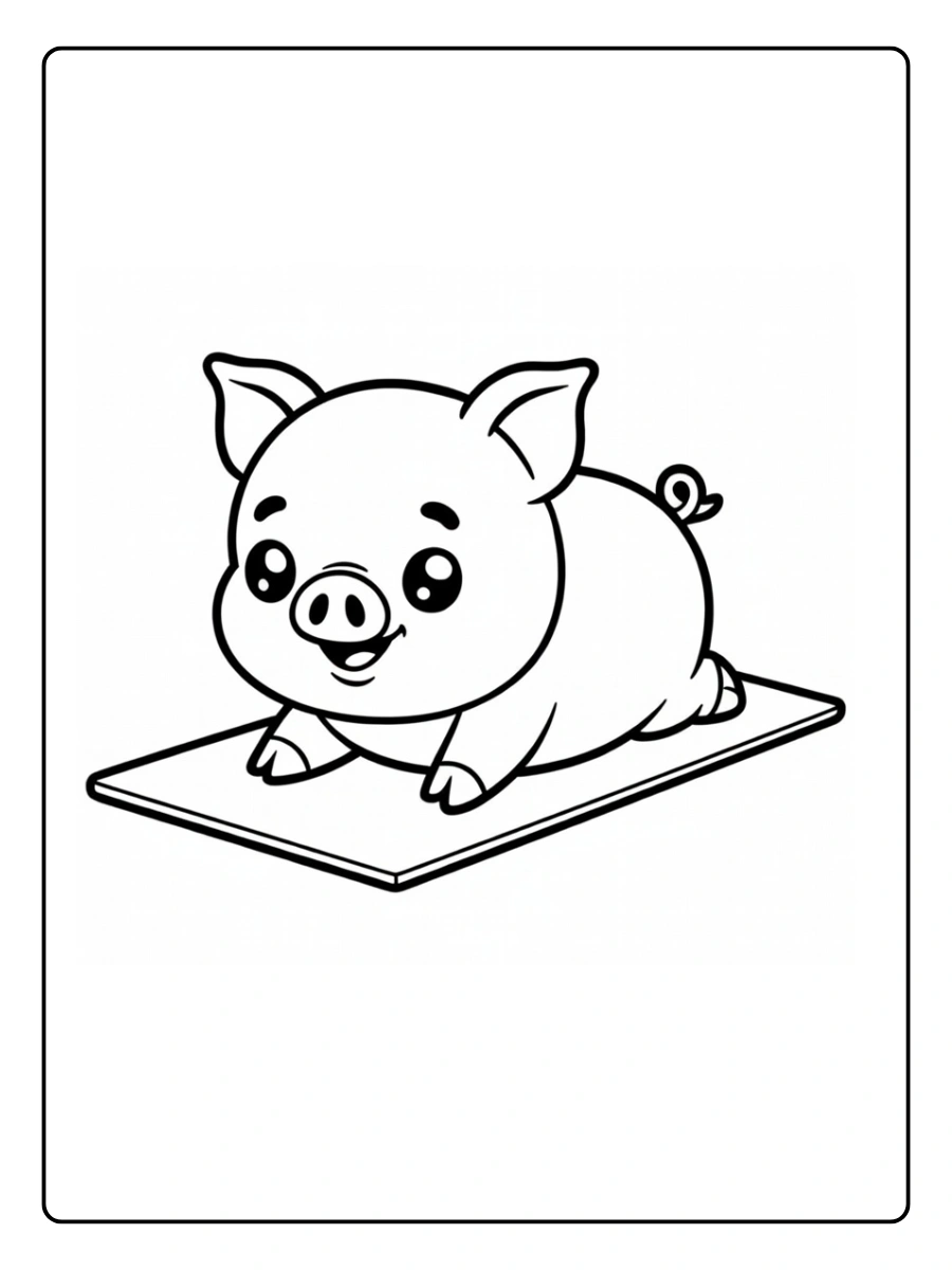 Coloriage Cochon (10)
