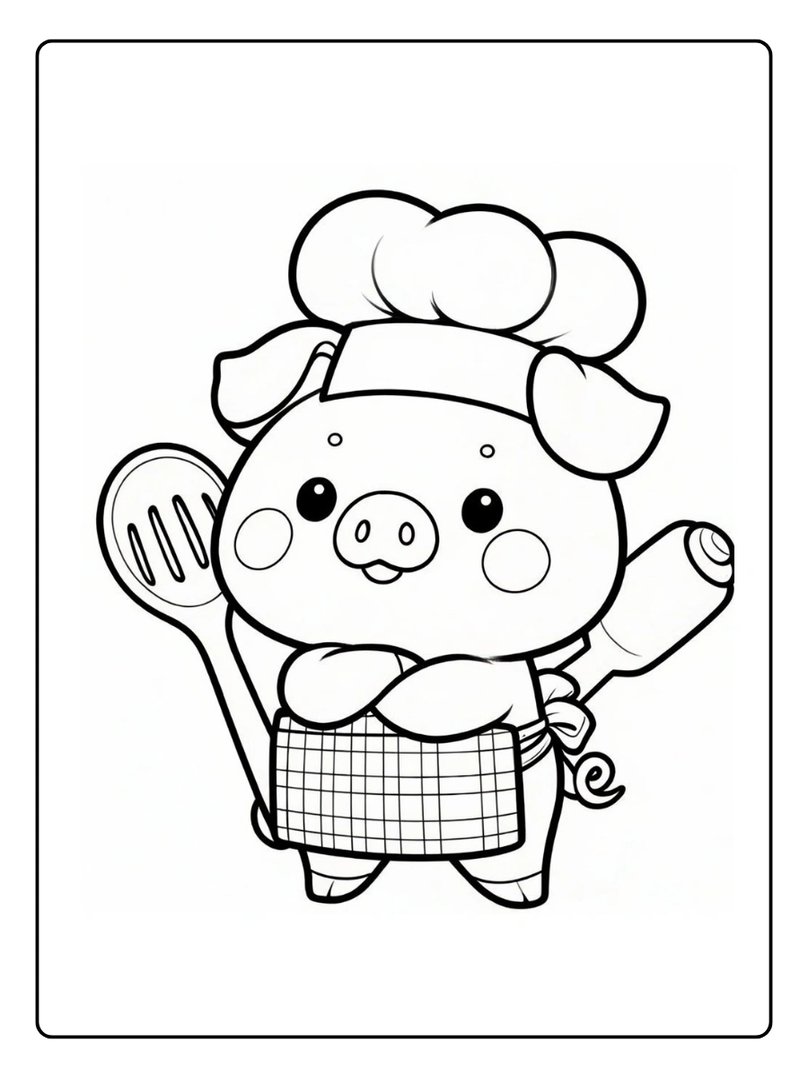 Coloriage Cochon (11)