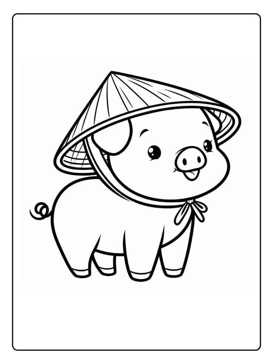 Coloriage Cochon (14)