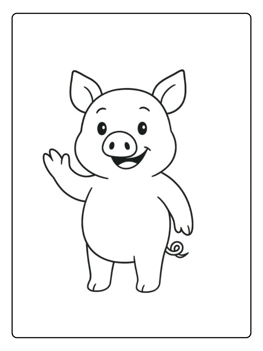 Coloriage Cochon (15)