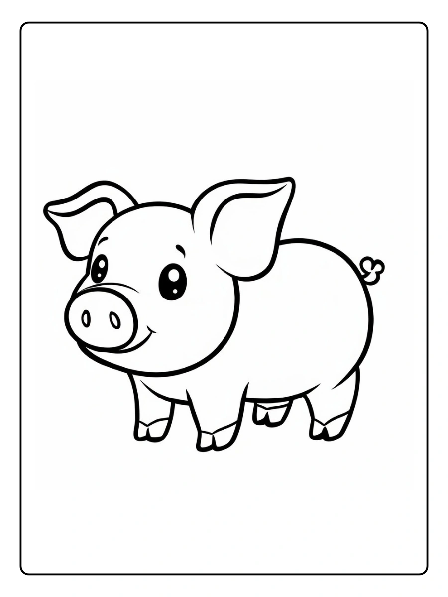 Coloriage Cochon (2)