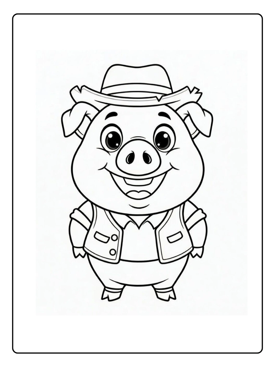 coloriage cochon (3)