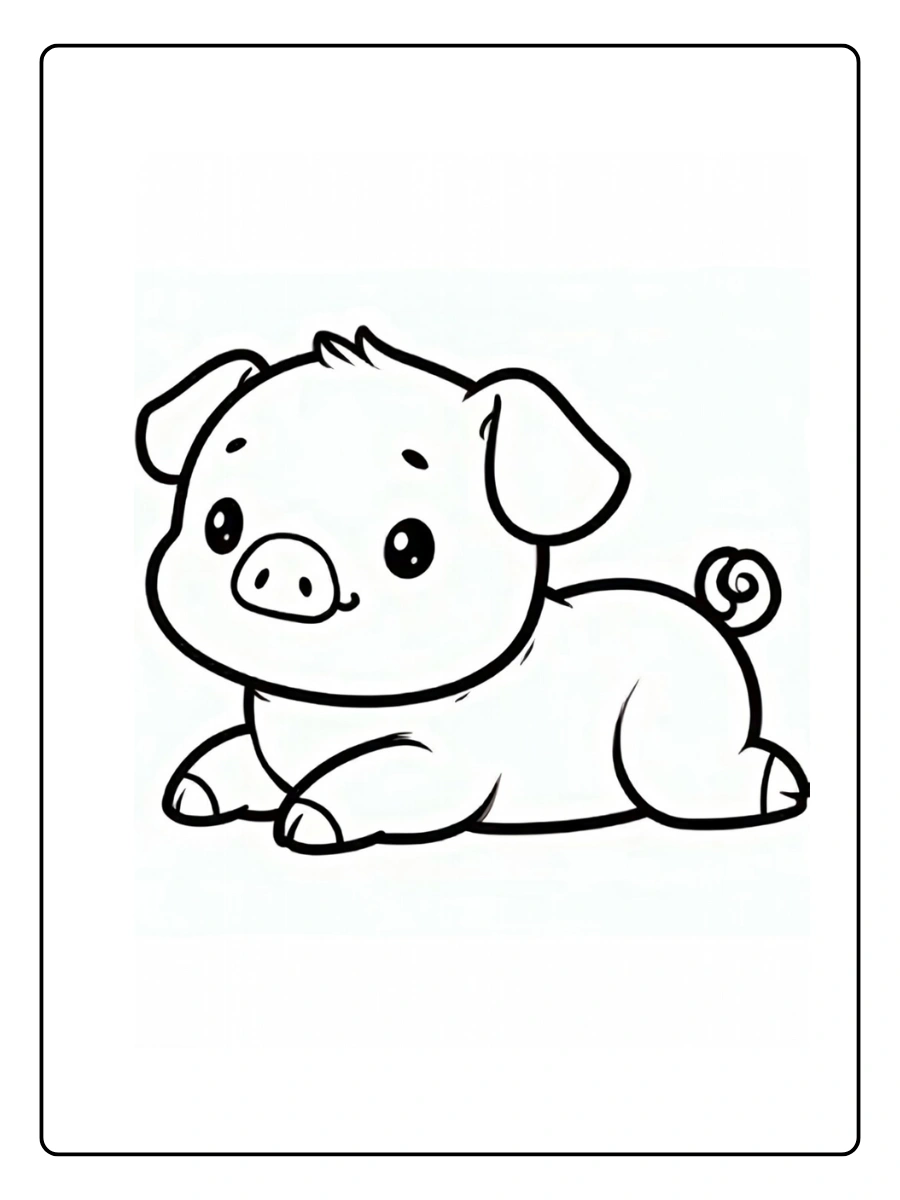 Coloriage Cochon (4)