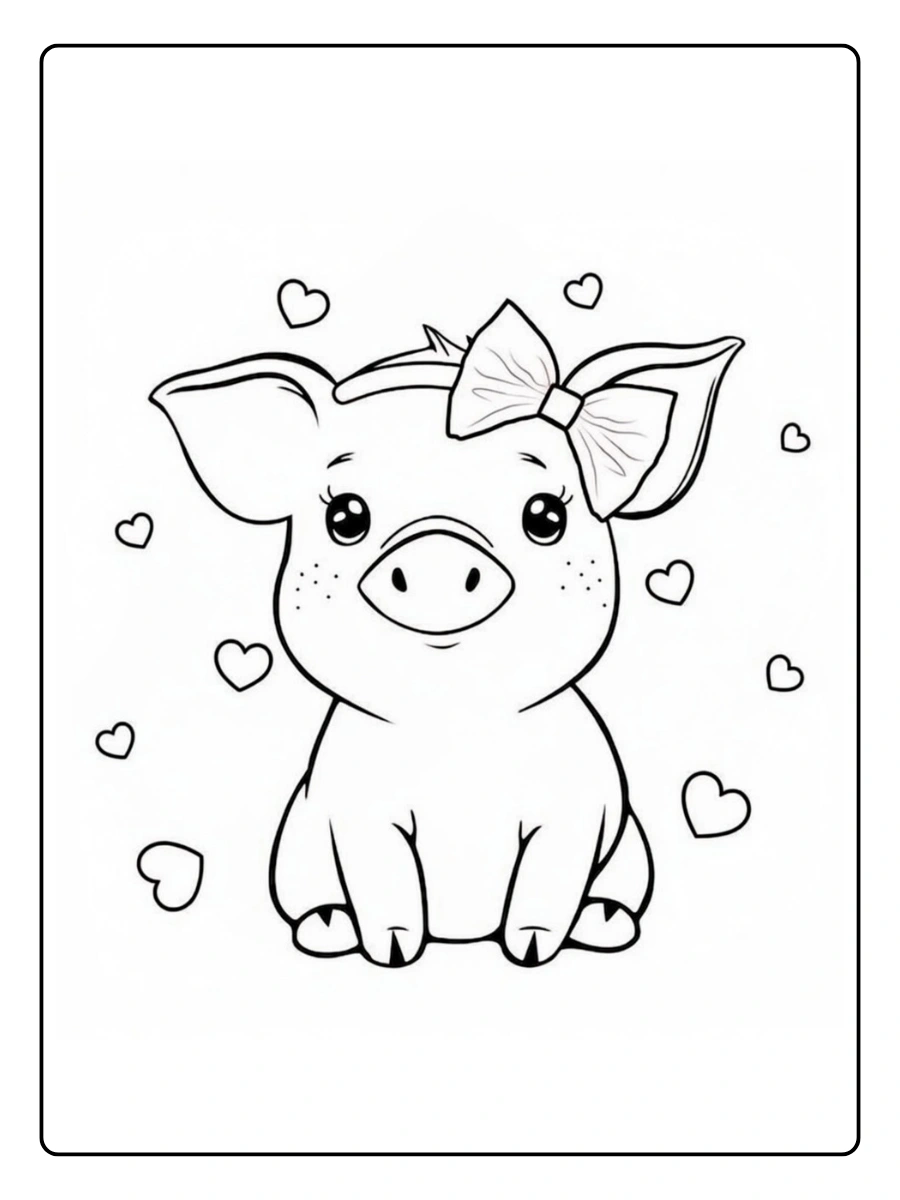 Coloriage Cochon (5)