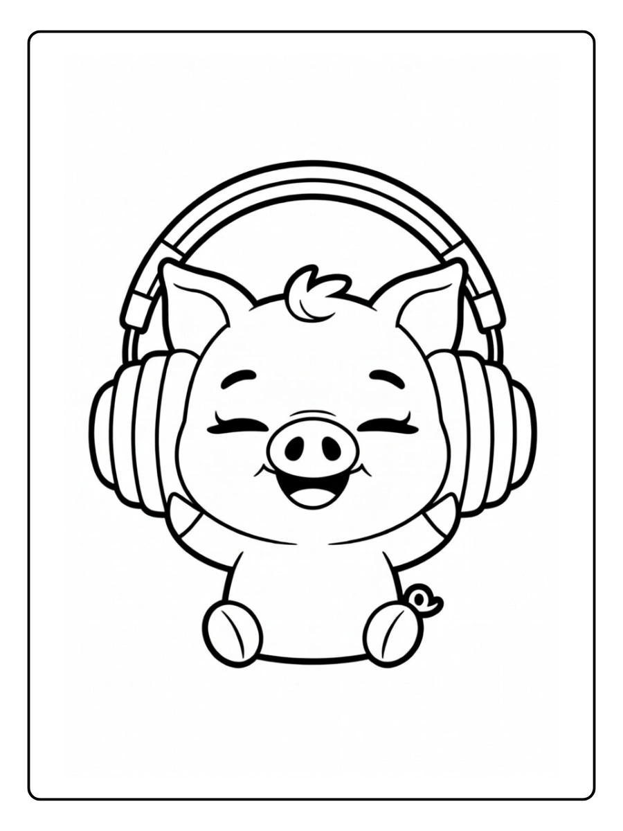 Coloriage Cochon (6)