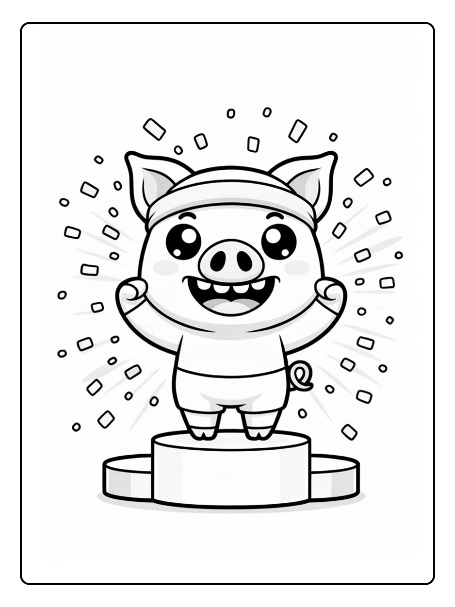 Coloriage Cochon (8)