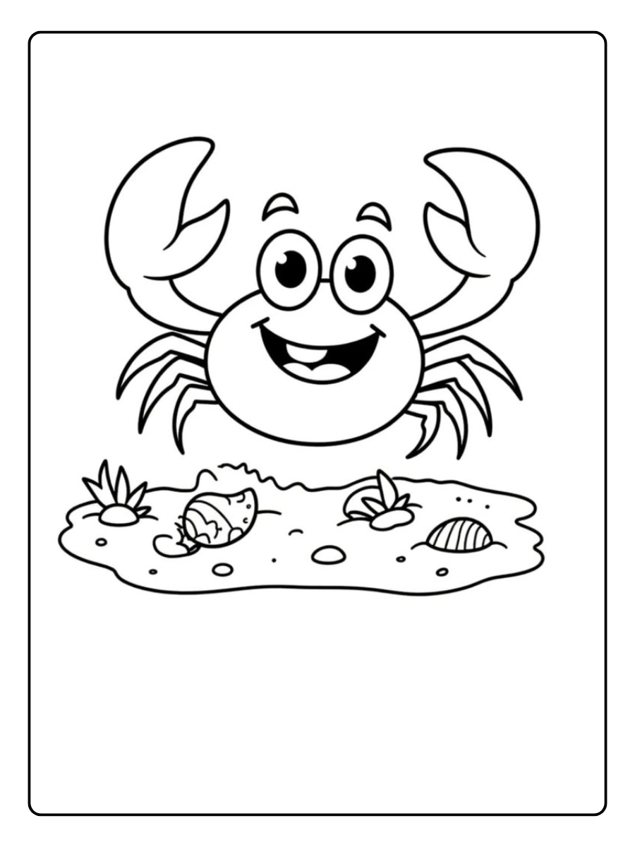 Coloriage Crabe (12)