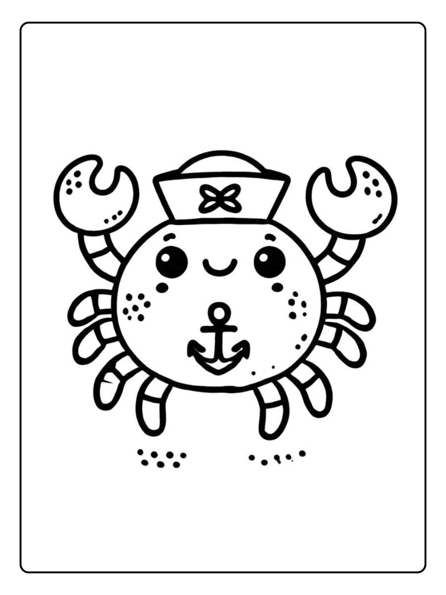 Coloriage Crabe (14)