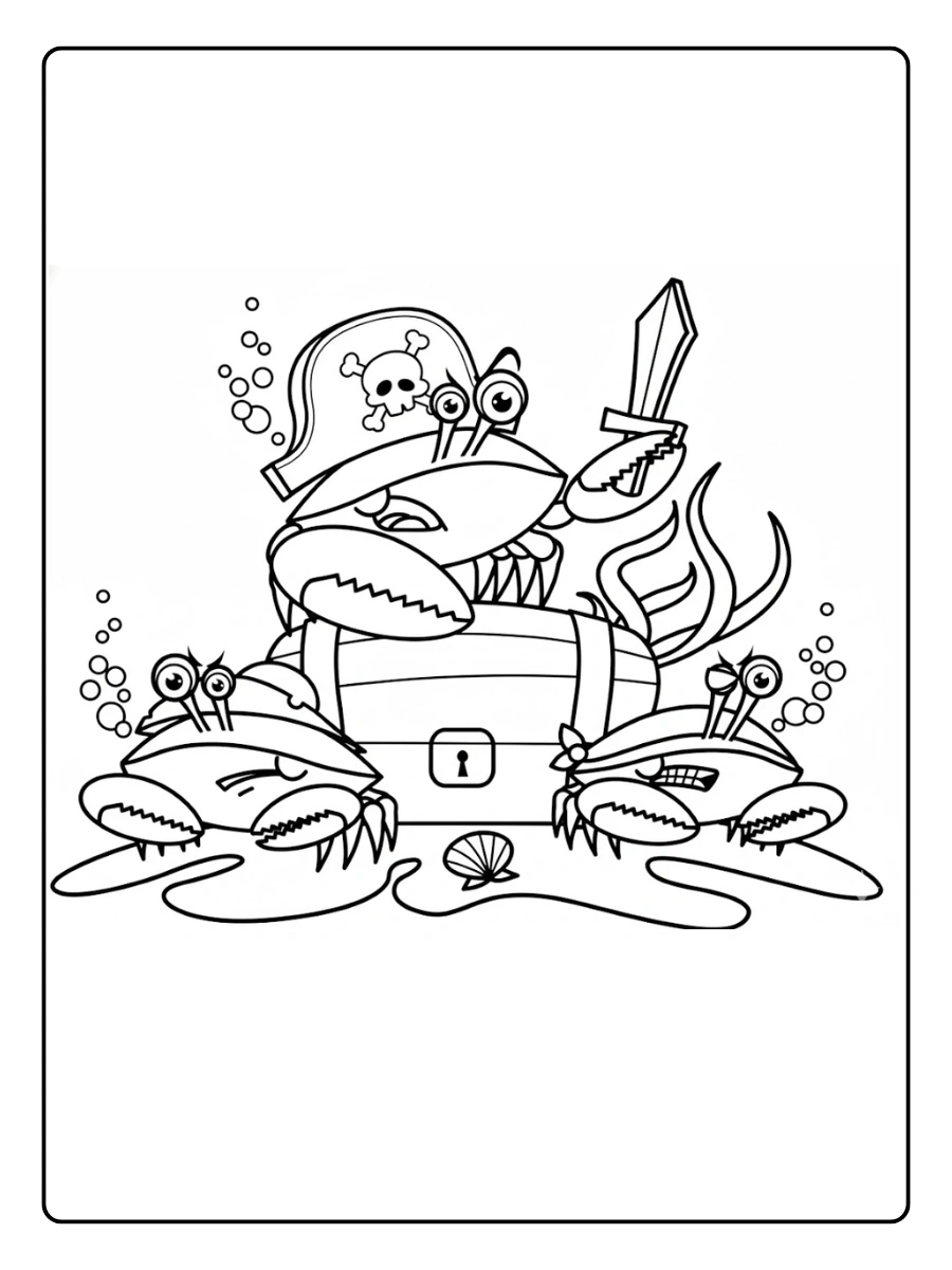 Coloriage Crabe (15)