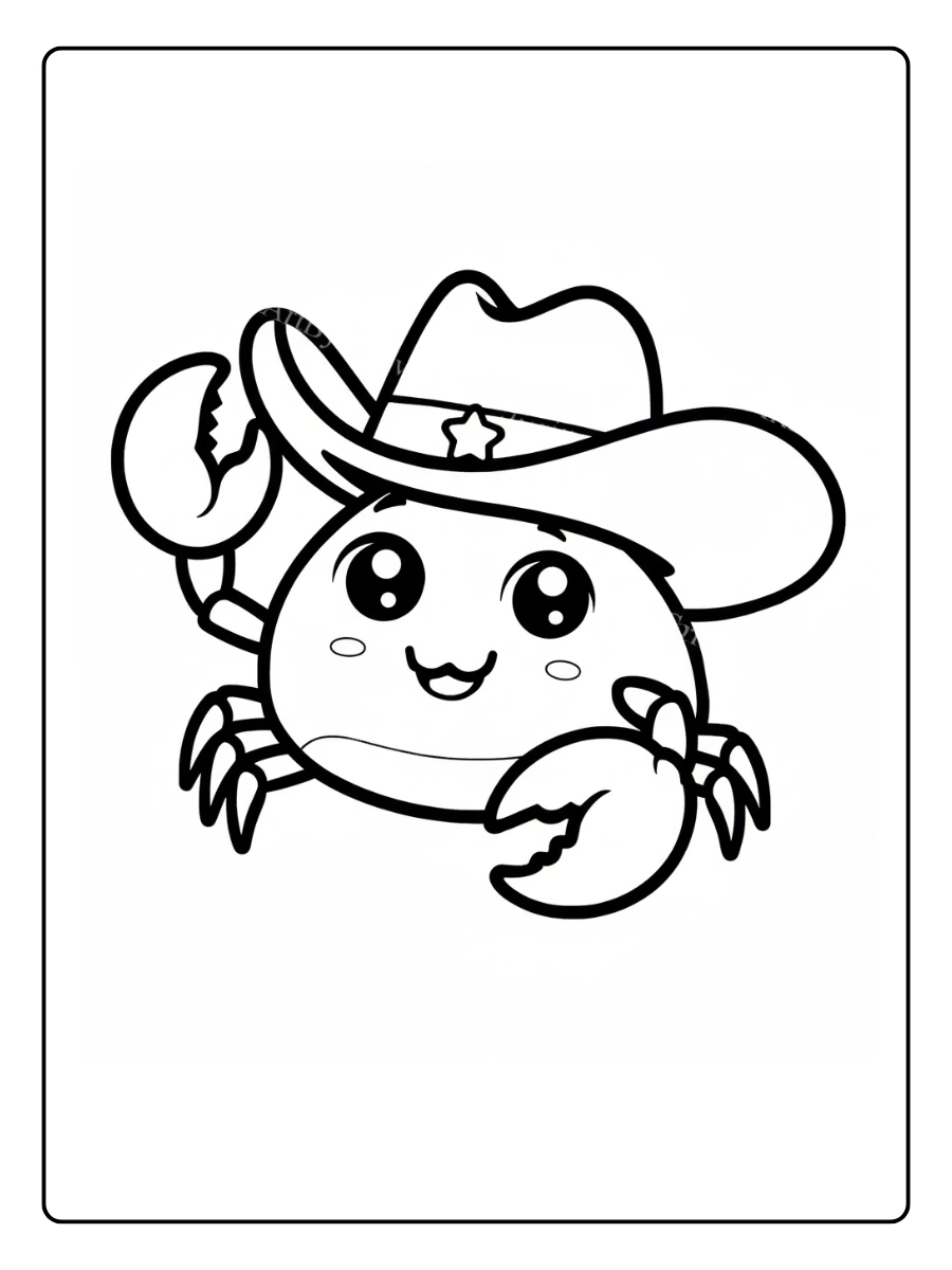 Coloriage Crabe (2)