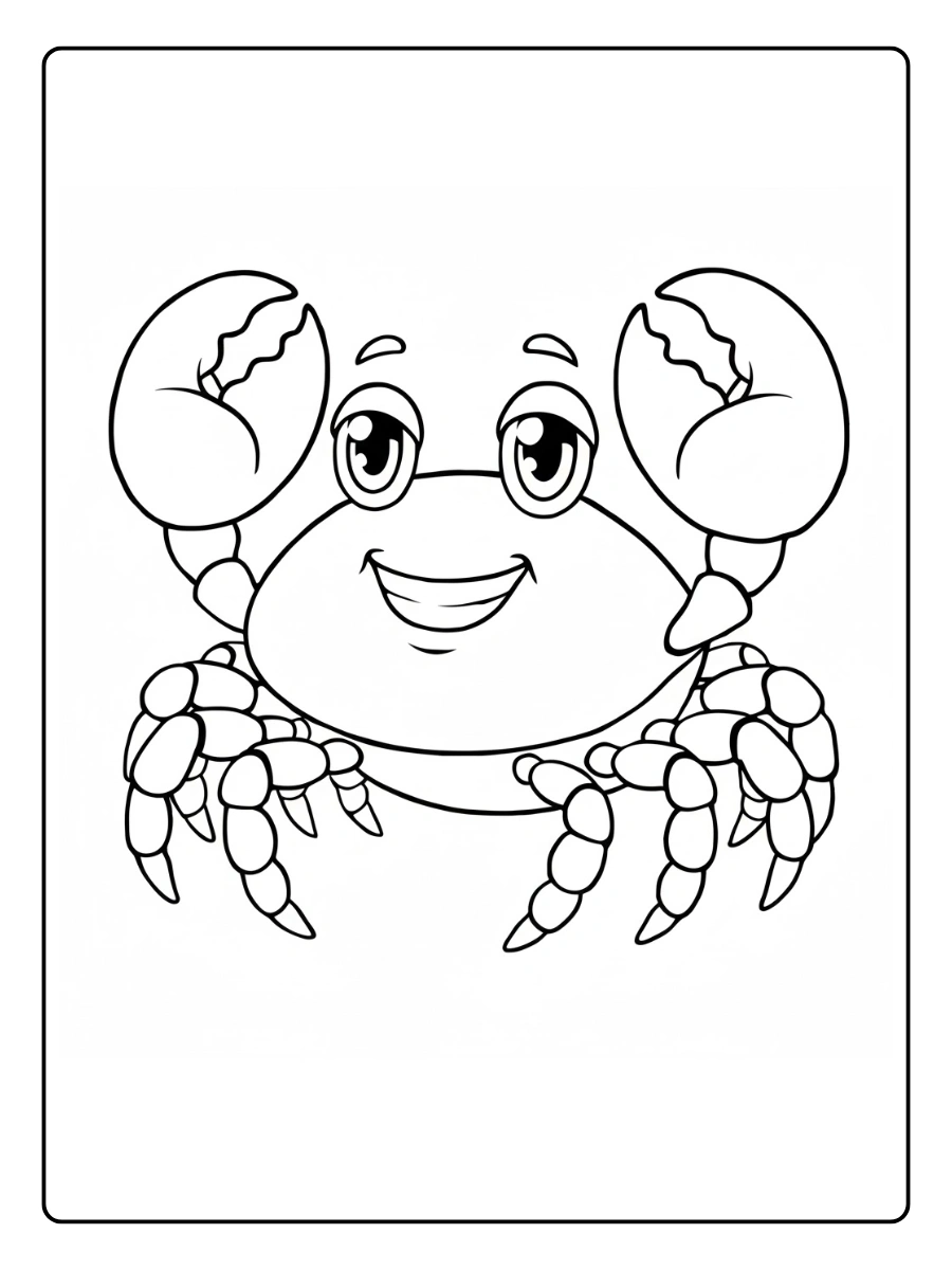 Coloriage Crabe (3)