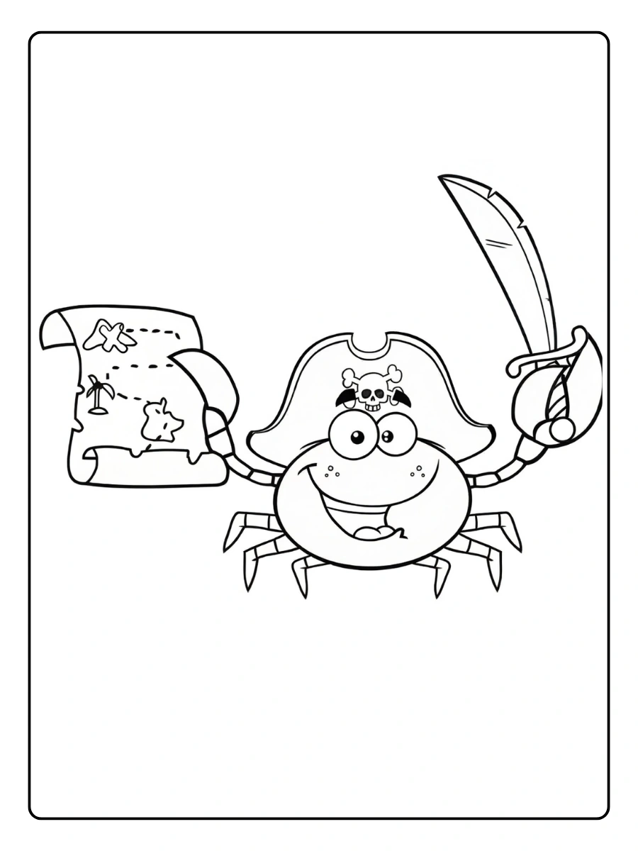 Coloriage Crabe (5)