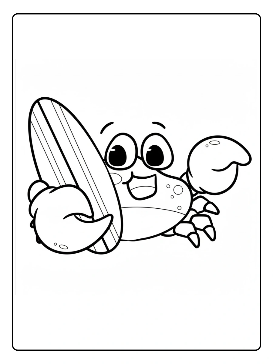 Coloriage Crabe (8)