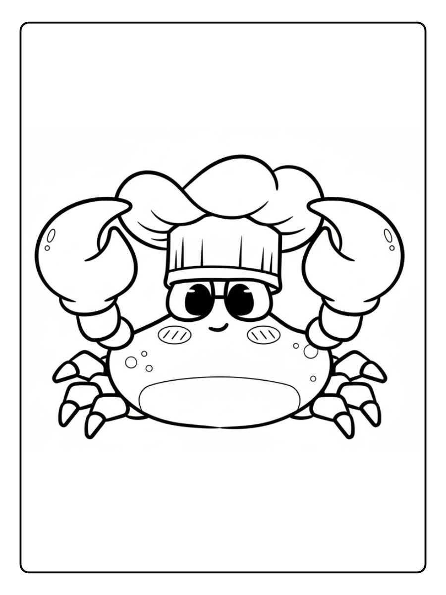Coloriage Crabe (9)