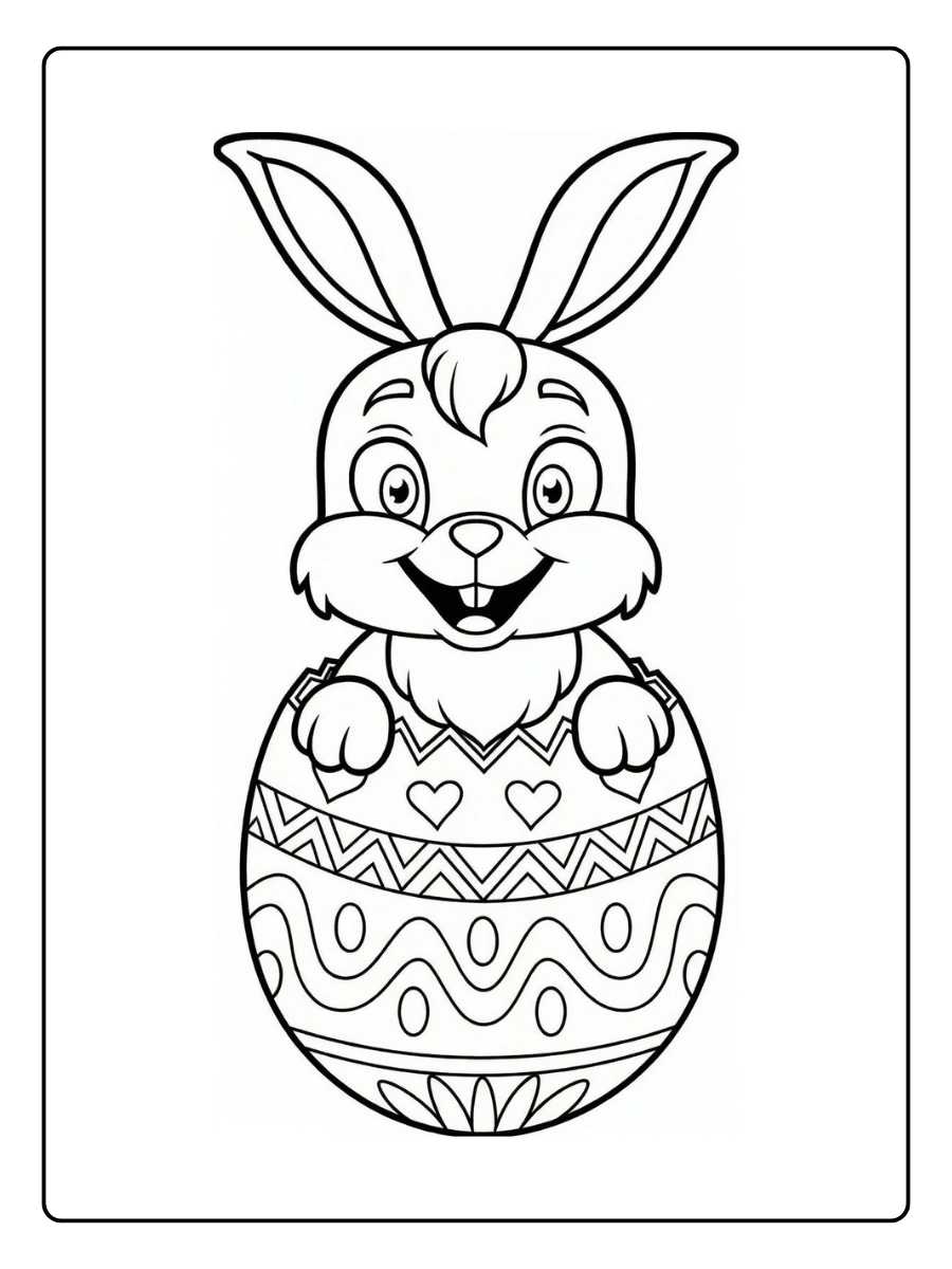 coloriage de Pâques Lapin (5)