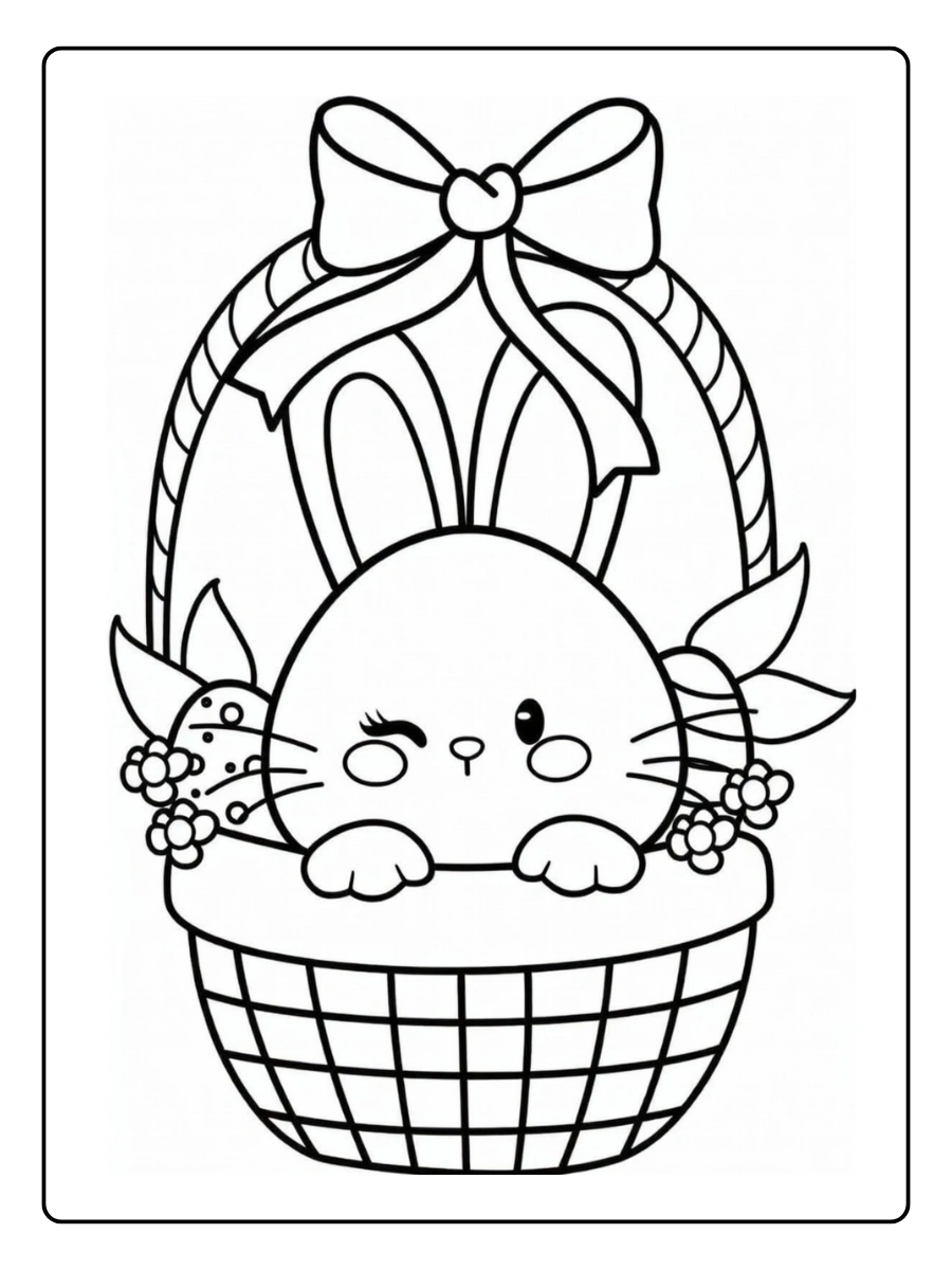 coloriage de Pâques Lapin (7)