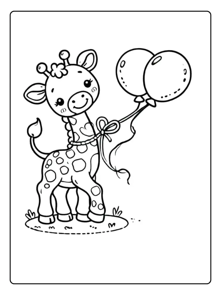 Coloriage Gratuit à Imprimer – Dessins à Colorier PDF & PNG 37 coloriage girafe (13)