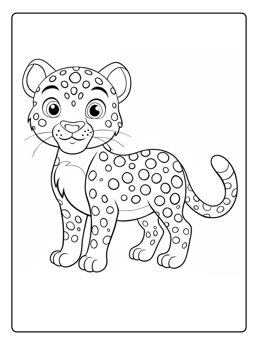 Coloriage Guépard (1)