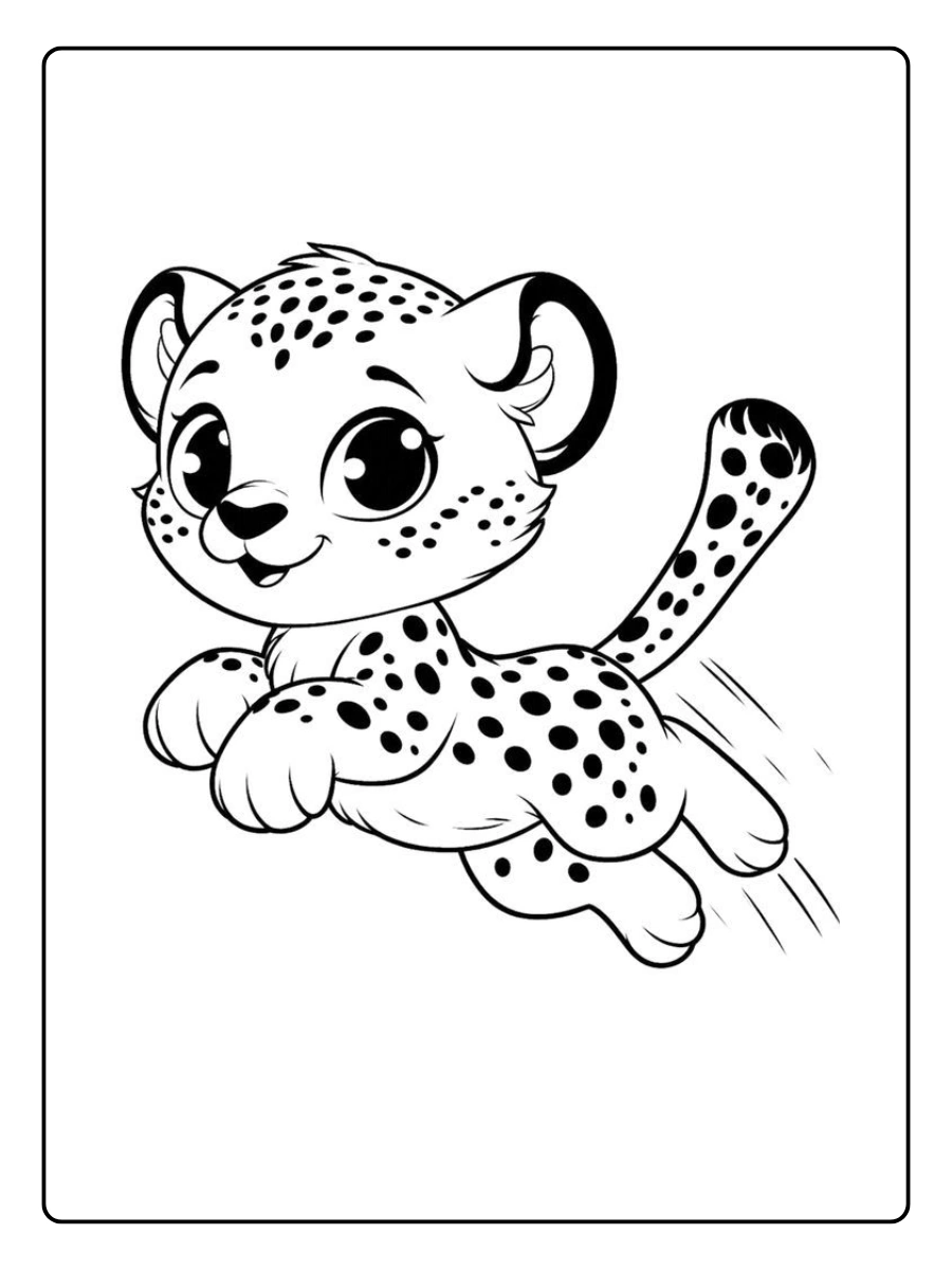 Coloriage Guépard (14)