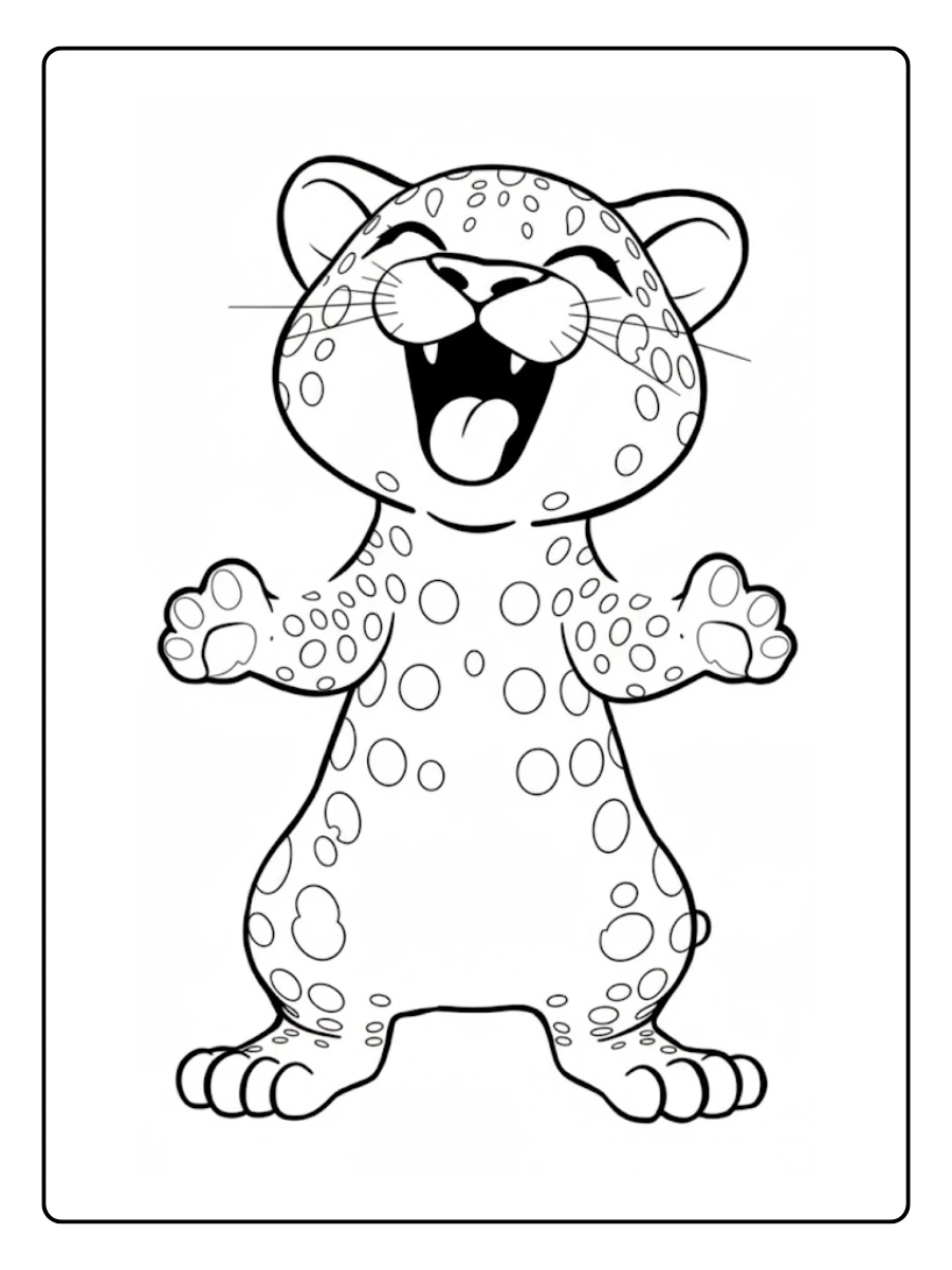 Coloriage Guépard (15)