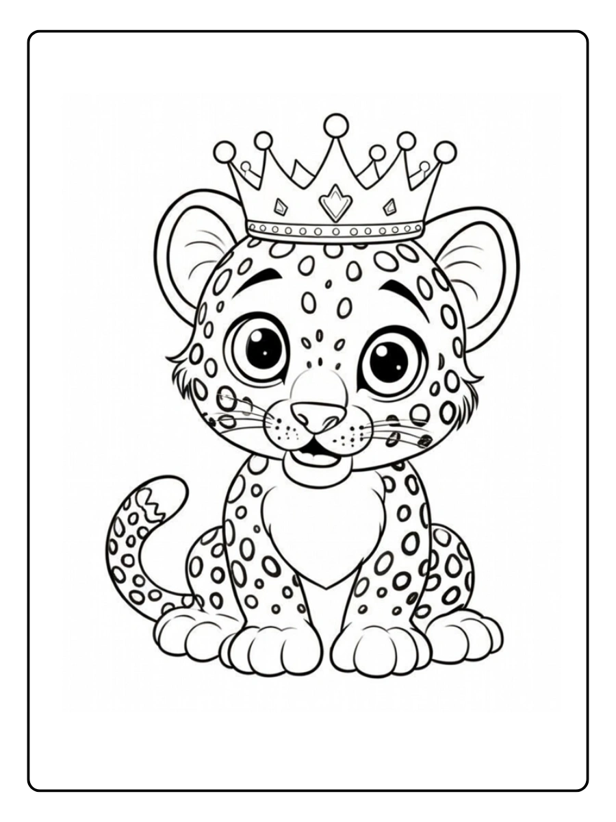 Coloriage Guépard (3)