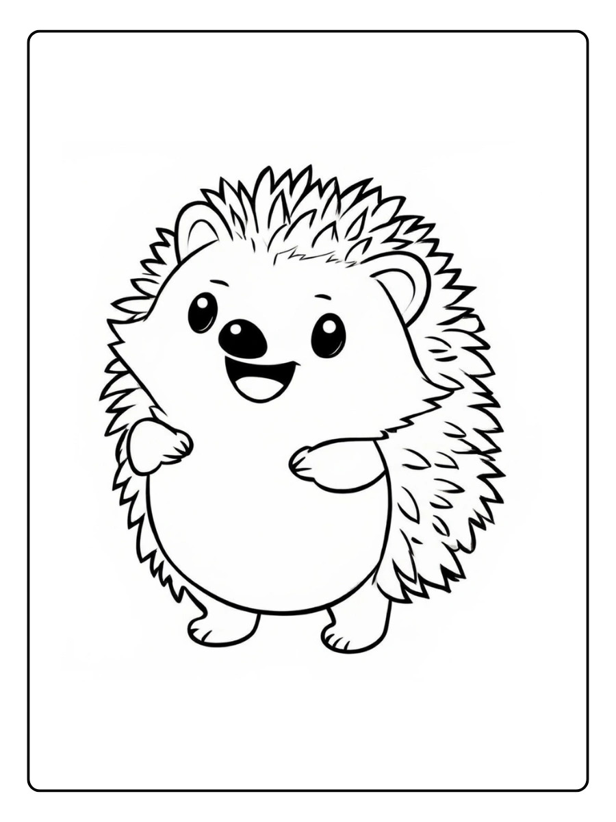 coloriage hérisson (1)