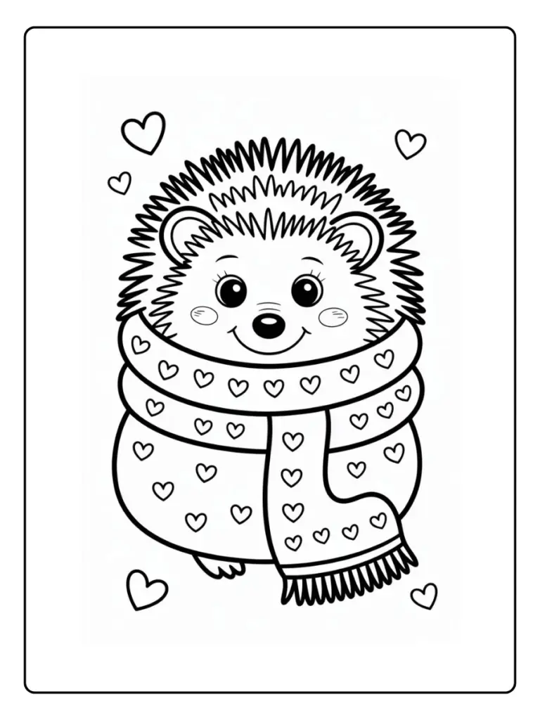 Coloriage Gratuit à Imprimer – Dessins à Colorier PDF & PNG 31 coloriage hérisson (14)