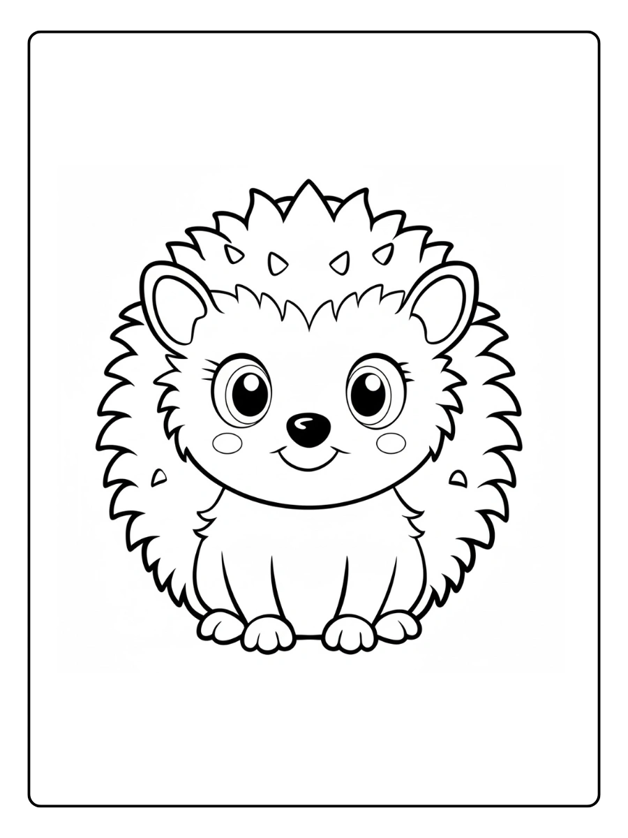 coloriage hérisson (6)