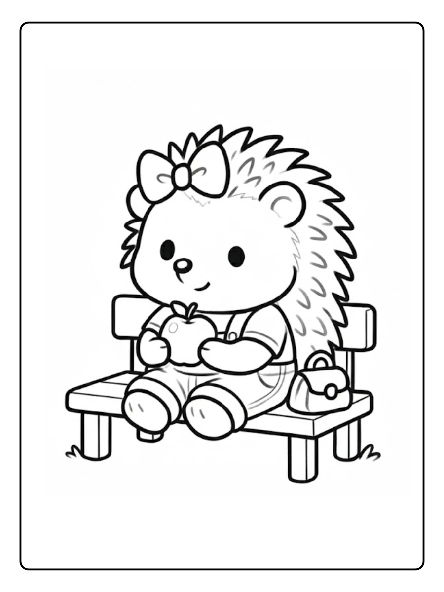 coloriage hérisson (7)