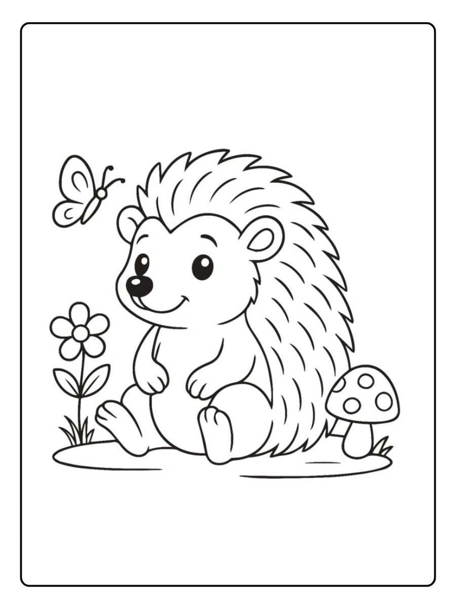 coloriage hérisson (9)