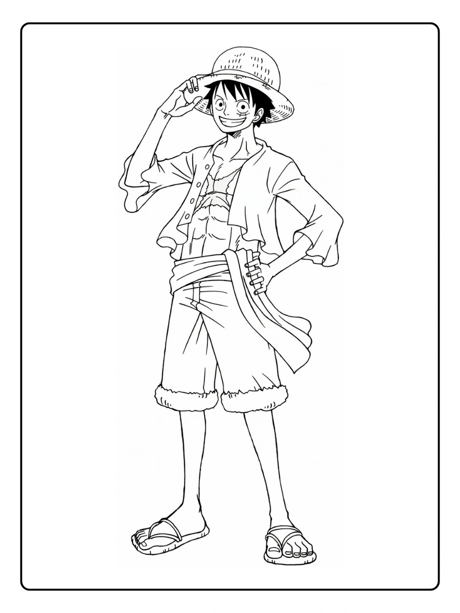 coloriage one piece luffy (1)