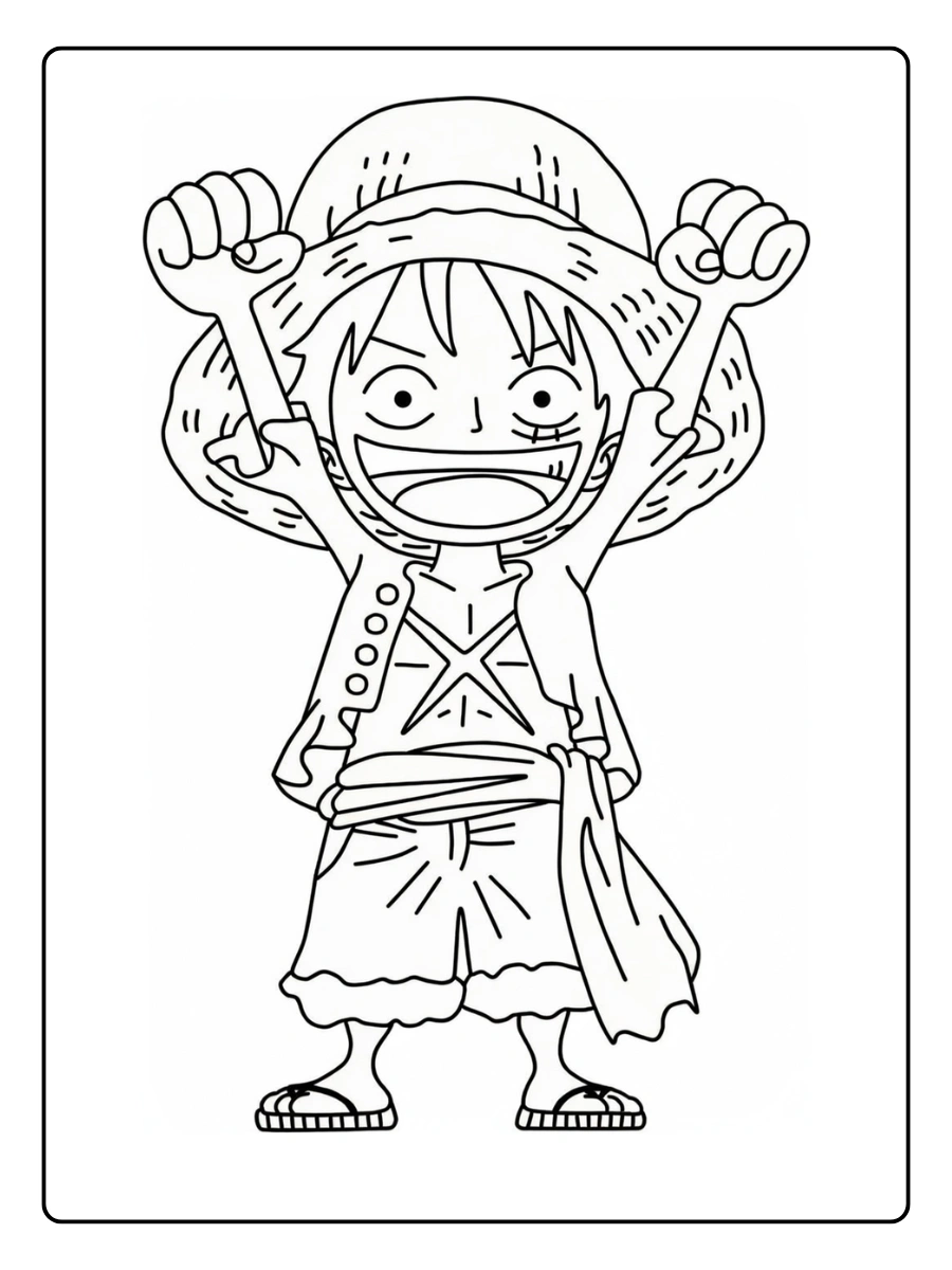 coloriage one piece luffy (2)
