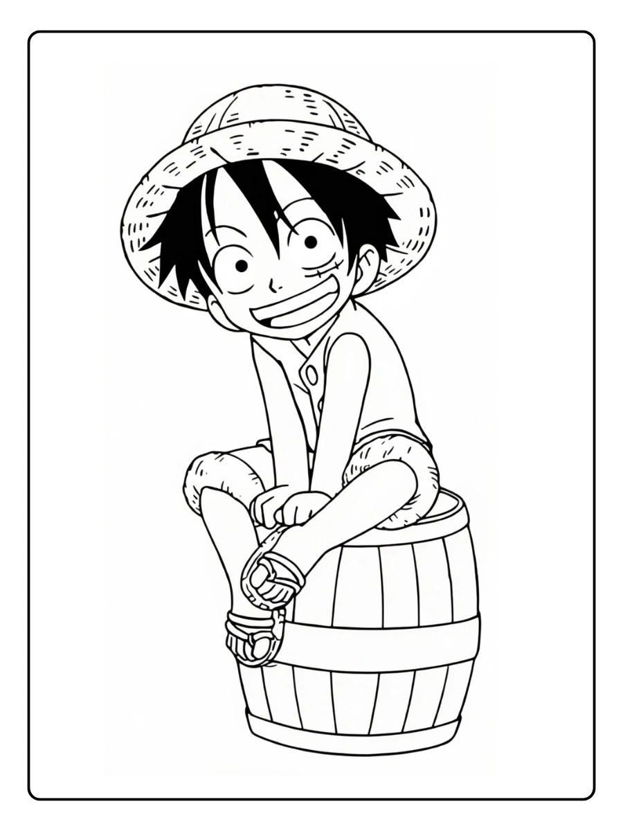 coloriage one piece luffy (3)