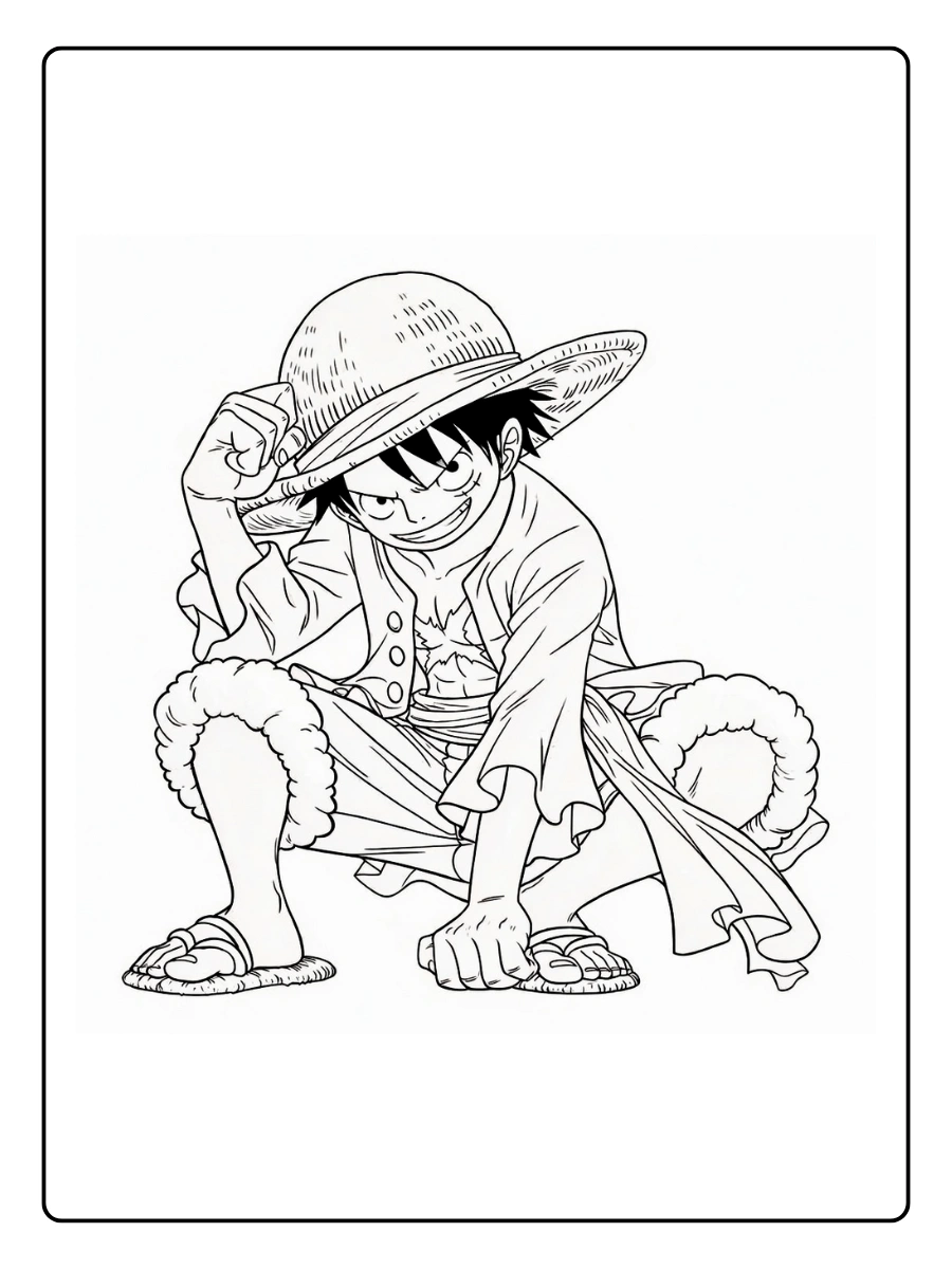 coloriage one piece luffy (4)