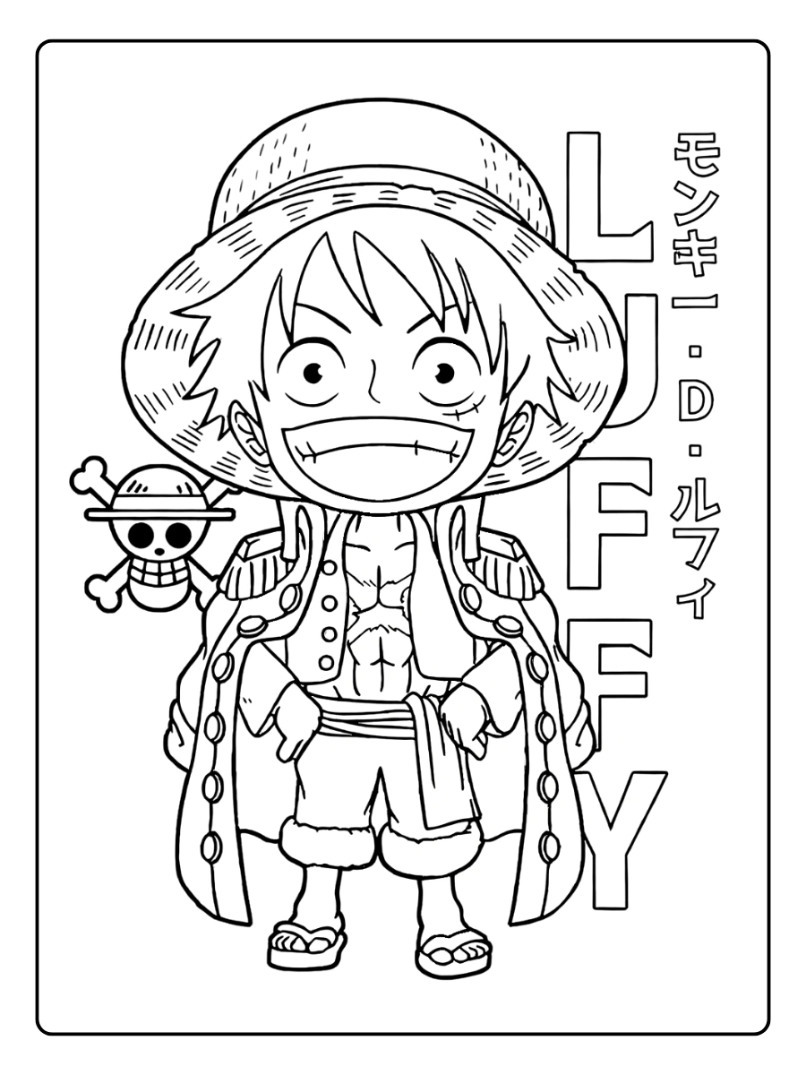 coloriage one piece luffy (6)