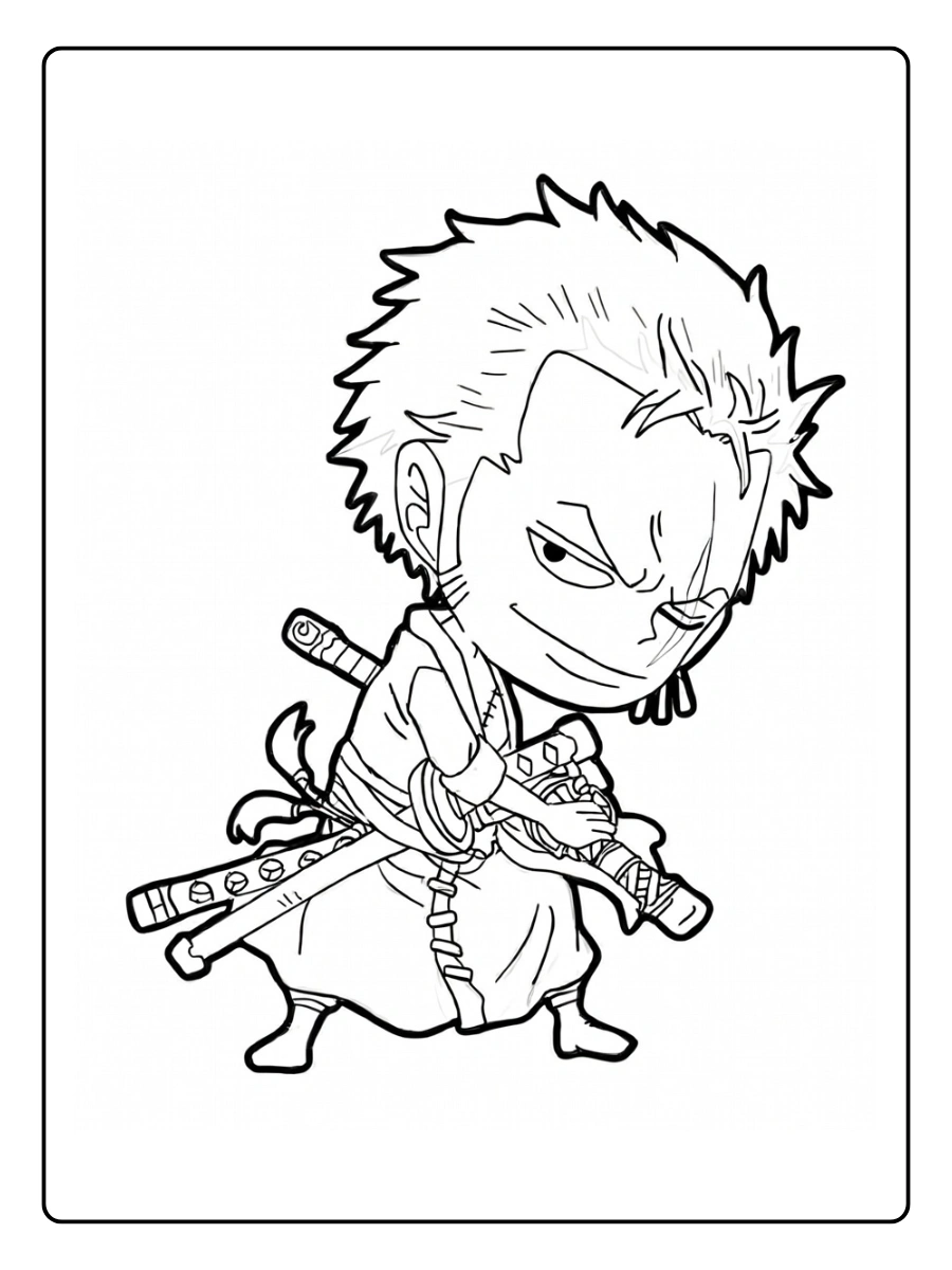 coloriage one piece zoro (2)