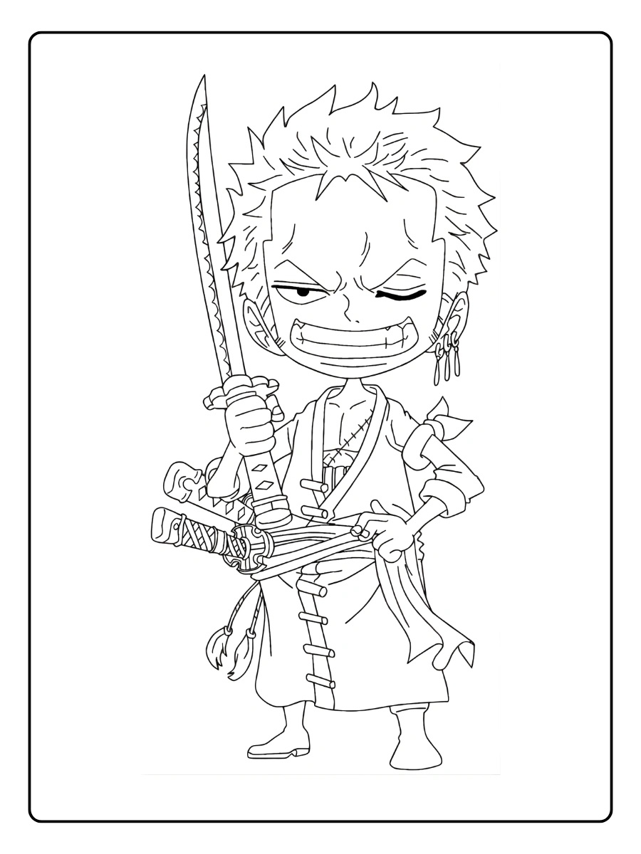 coloriage one piece zoro (3)