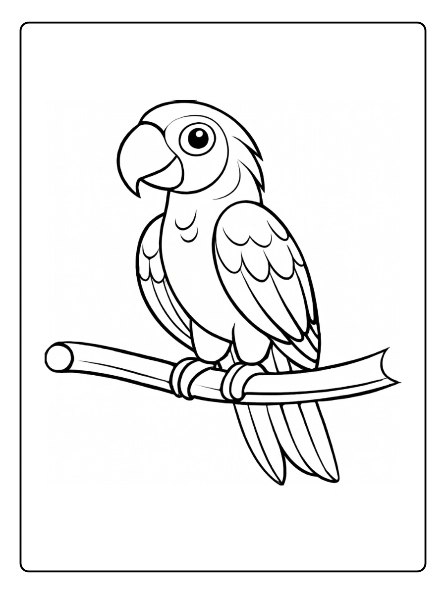 coloriage perroquet (1)