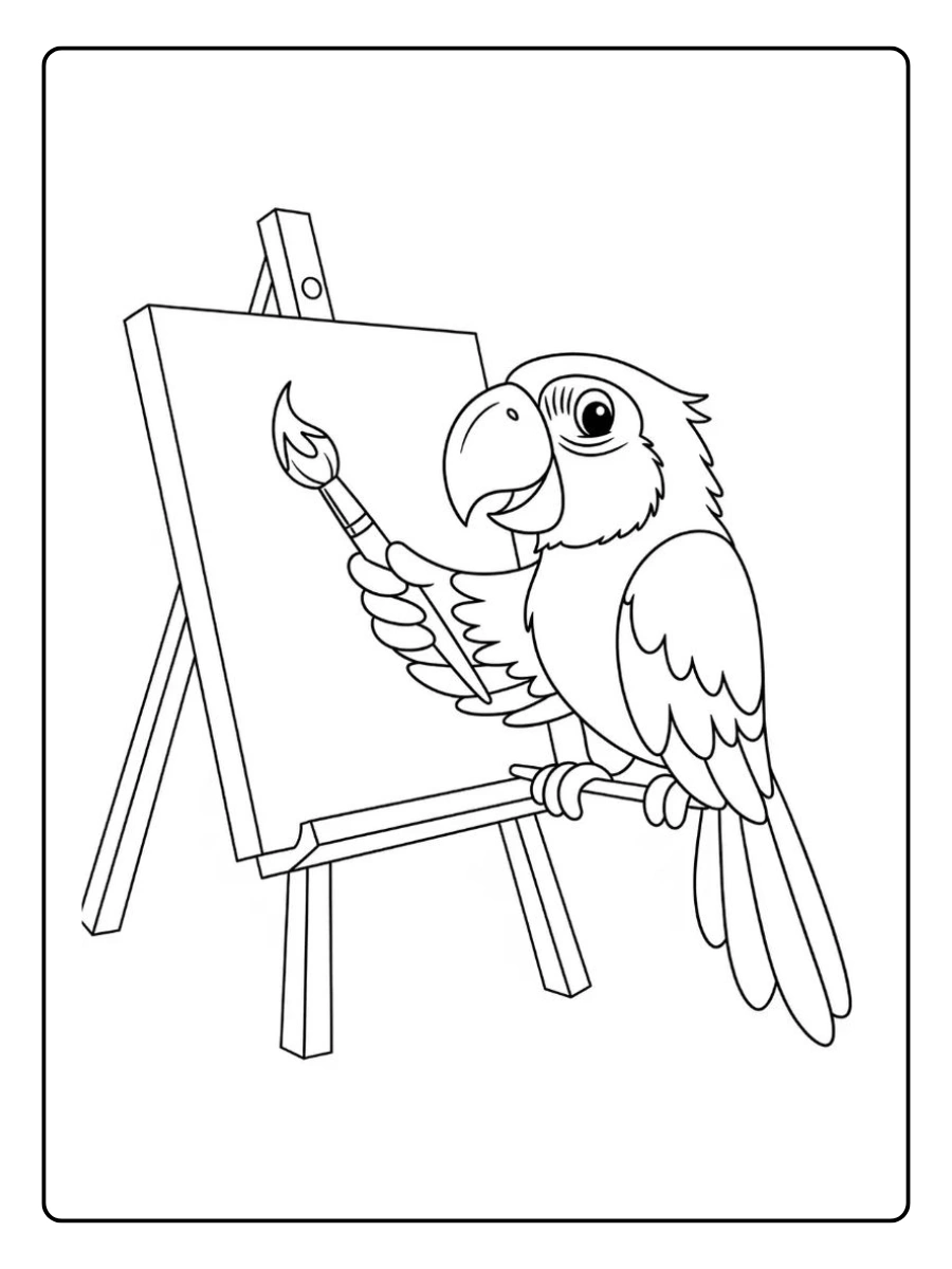 coloriage perroquet (13)