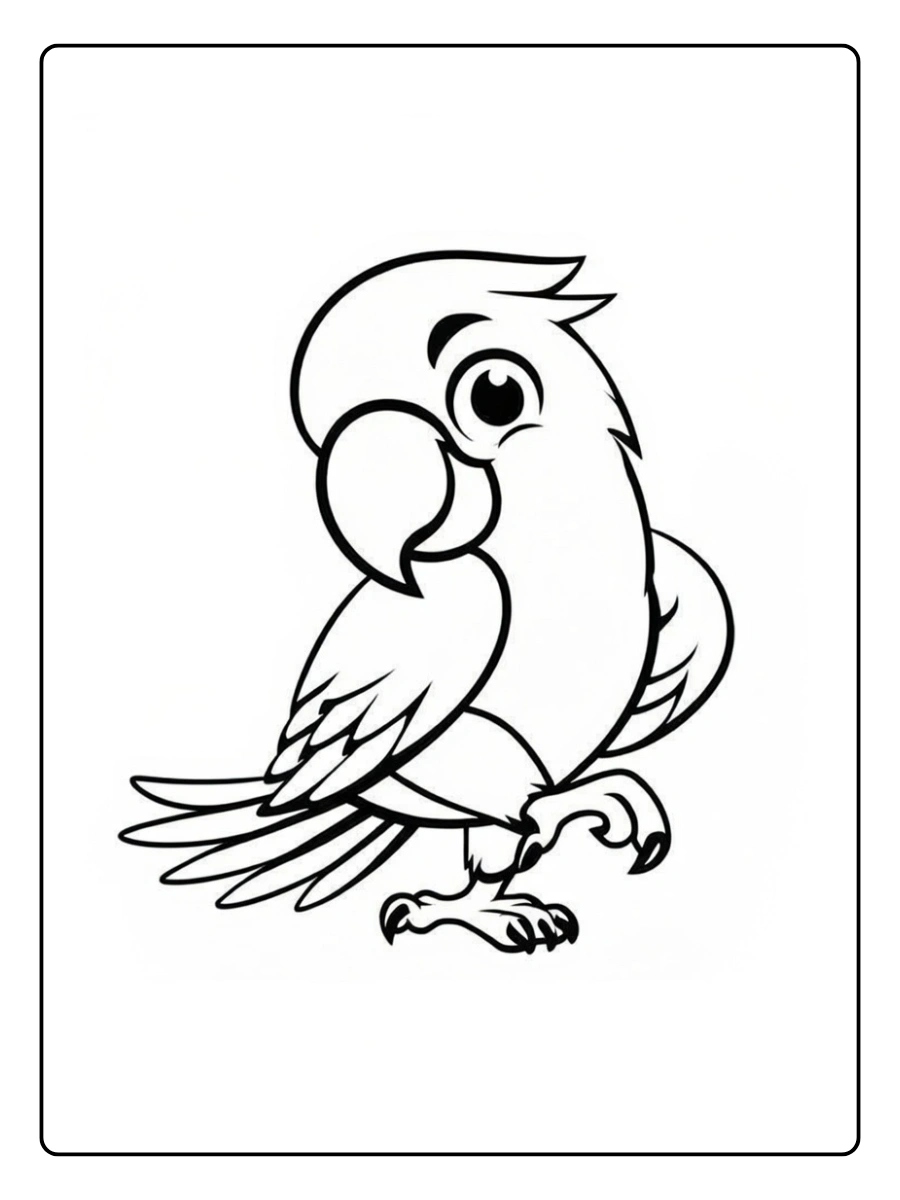 coloriage perroquet (2)