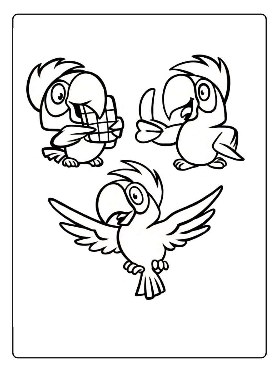 coloriage perroquet (3)