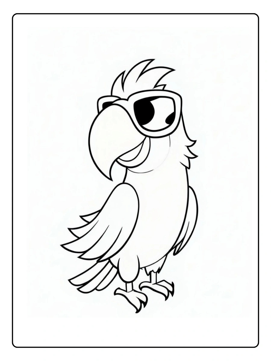 coloriage perroquet (4)