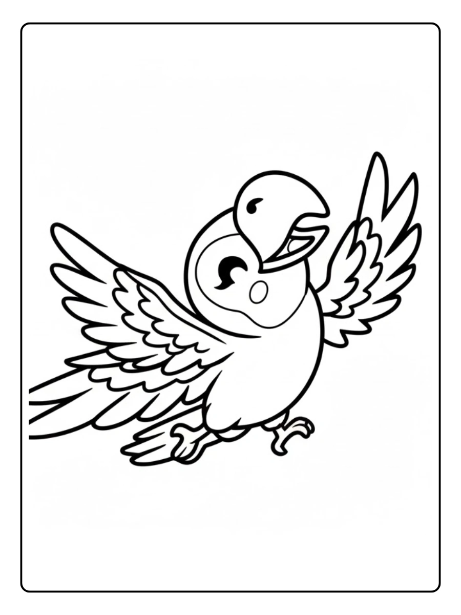 coloriage perroquet (6)