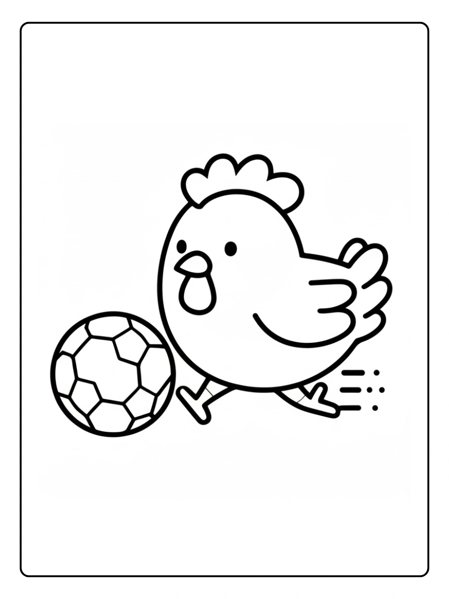 Coloriage Poule (1)