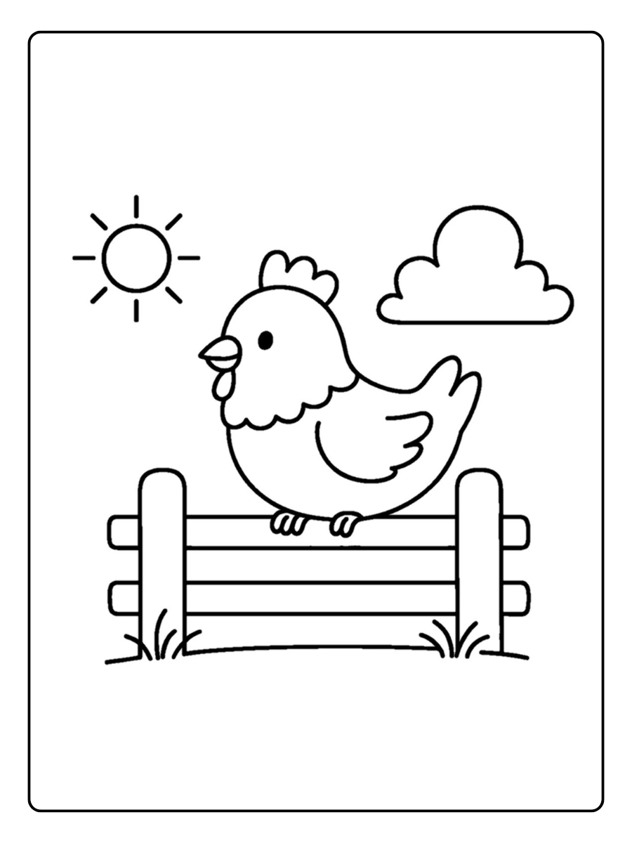 Coloriage Poule (12)