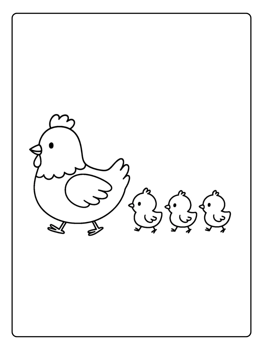 Coloriage Poule (13)
